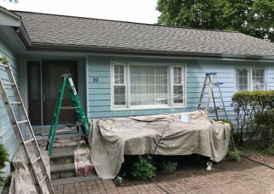 Painting external house before