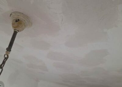 Painting after a leaking roof